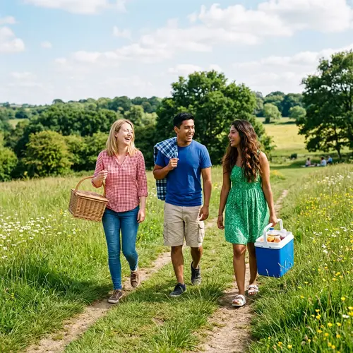 Fun Picnic with Diverse Group of Friends | Sunny Day Outing