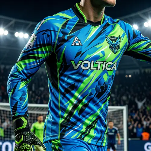 Dynamic Goalkeeper Jersey Design with Bold Patterns