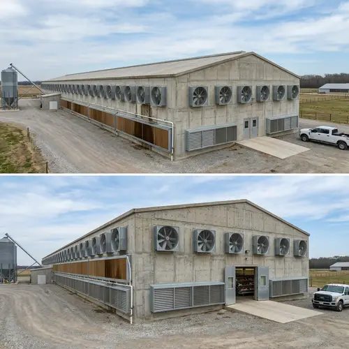 Concrete Chicken Layer House: Design & Dimensions