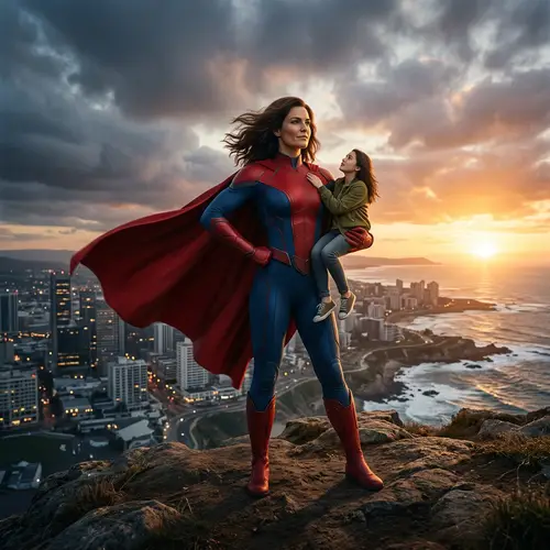 Empowering Superheroine - Protecting the Weak