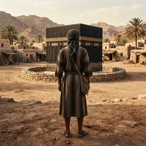 Young Male Servant Near Kaaba | Pre-Islamic Period