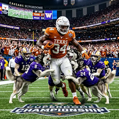 Exciting Superdome Championship Game: Texas Longhorns vs Washington Huskies