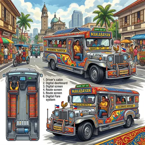 Modernized Jeepney Design: Balancing Tradition and Technology