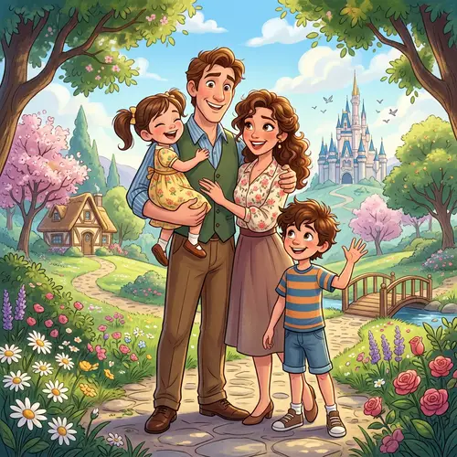 Disney Family Cartoon Picture