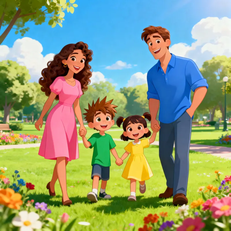 Disney Family Cartoon Picture