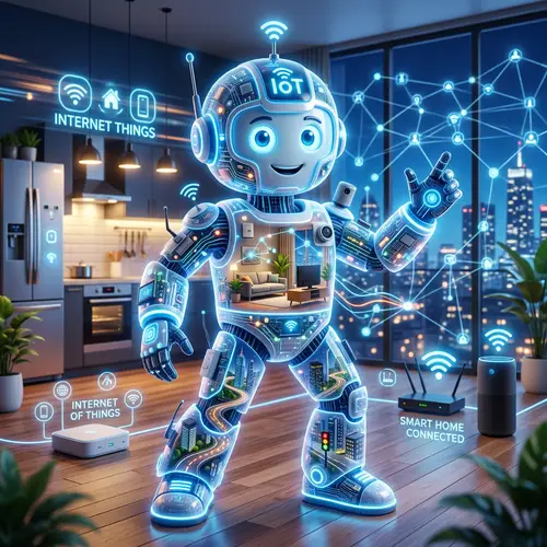 Creative IoT-Themed Mascot Design