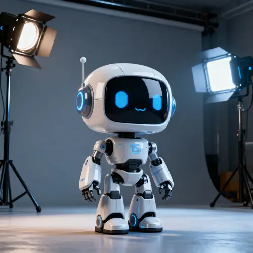 Cute 3D Robot Model with Realistic Textures