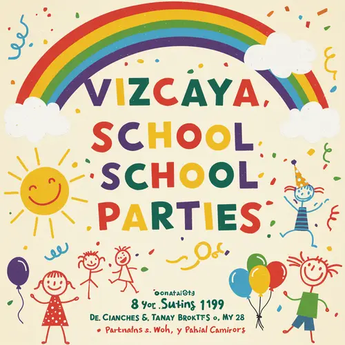 Colorful School Festival Poster by Kids