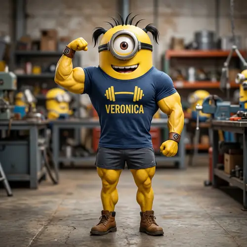Veronica Minion: Muscular Character from Despicable Me