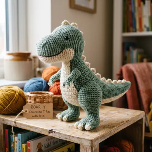 Crocheted T-Rex: A Fun DIY Project