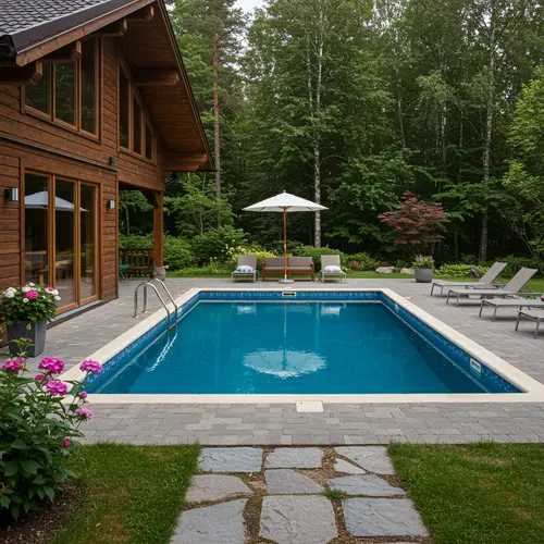 Relax by the Pool Surrounded by Northern Nature