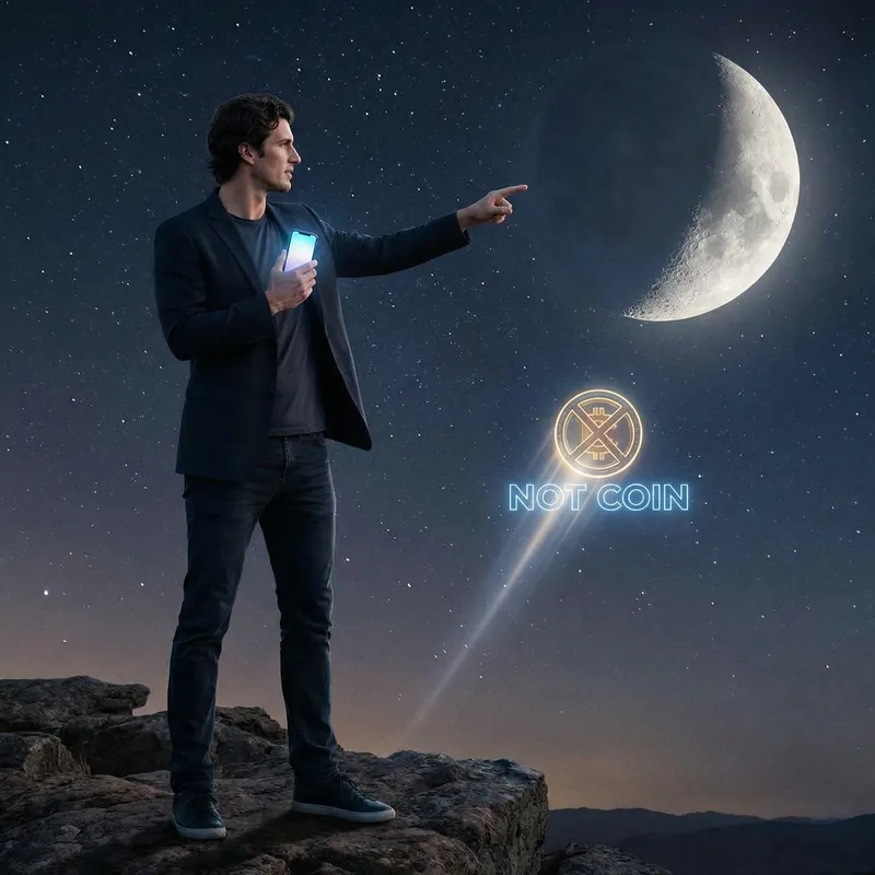 Pavel Durov Not Coin Flying to the Moon