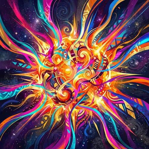 Abstract Sun: Radiant Energy and Warmth | Artistic Representation