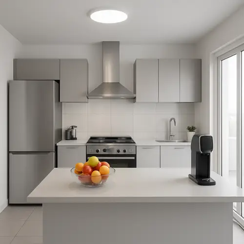 Modern Kitchen Optimization in White & Grey