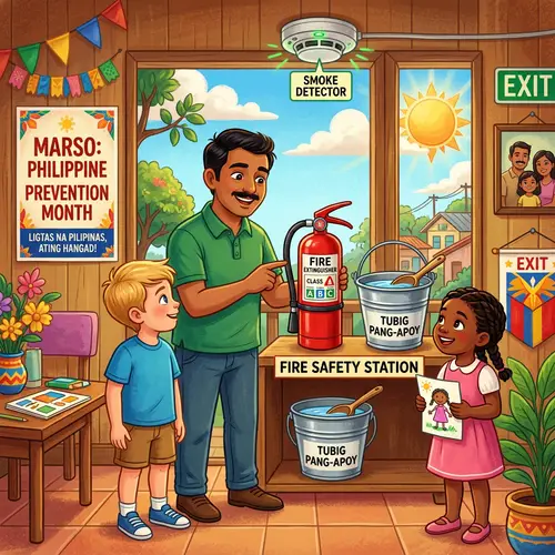 Philippine Fire Prevention Month Celebration Artwork