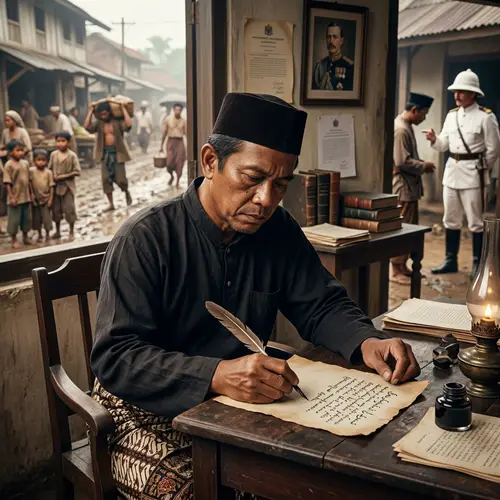 Jose Rizal Writing Amidst Spanish Abuses and Social Injustice