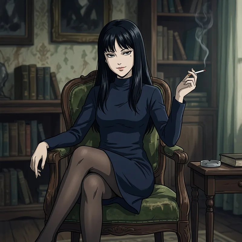 Tomie from Junji Ito's Manga - Anime Character Art