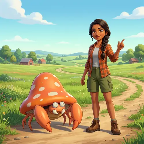 Explore Pokémon Parasect with Trainer in Lush Fields