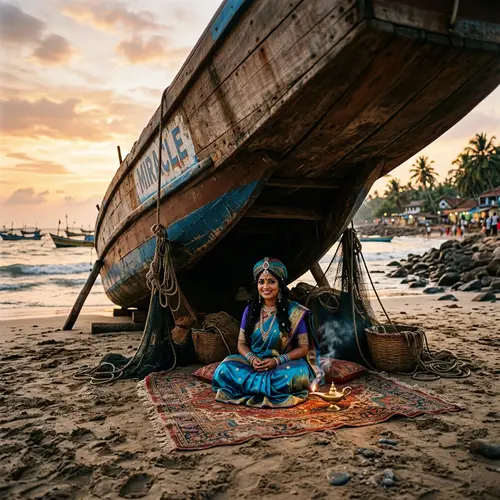 Haunting Boat with a Genie Beneath