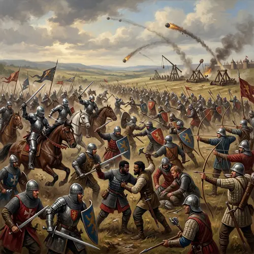 Epic Medieval Battle: A Fight for Honor