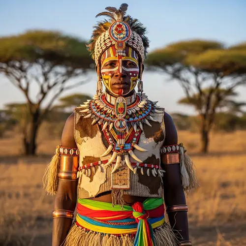 Authentic African Tribe Costume for Celebrations