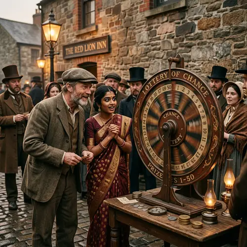 Vintage Spinning Wheel Game of Chance | 1800s Theme