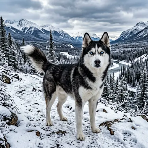 Majestic Husky Dog: Unfailing Spirit of the North