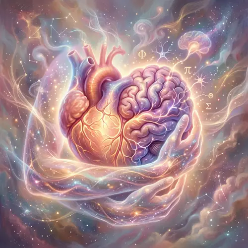 Heart-Shaped Brain: A Fusion of Emotion & Intellect