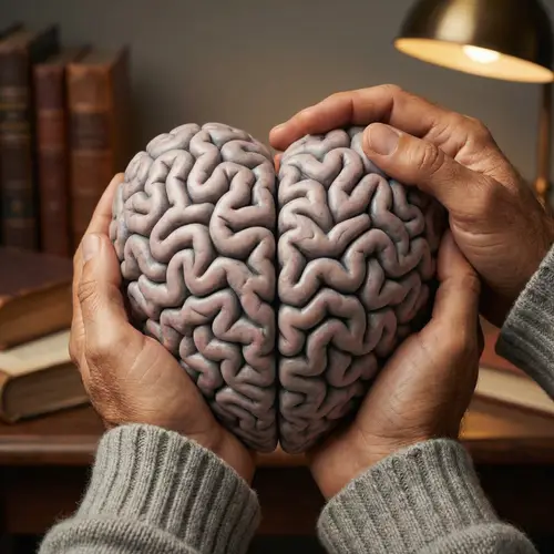 Heart-Shaped Brain Hug: A Symbol of Love