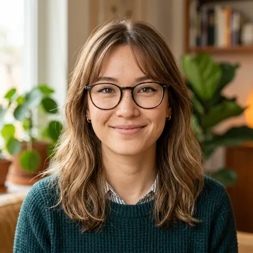 Charming Light Brown Hair Avatar with Freckles