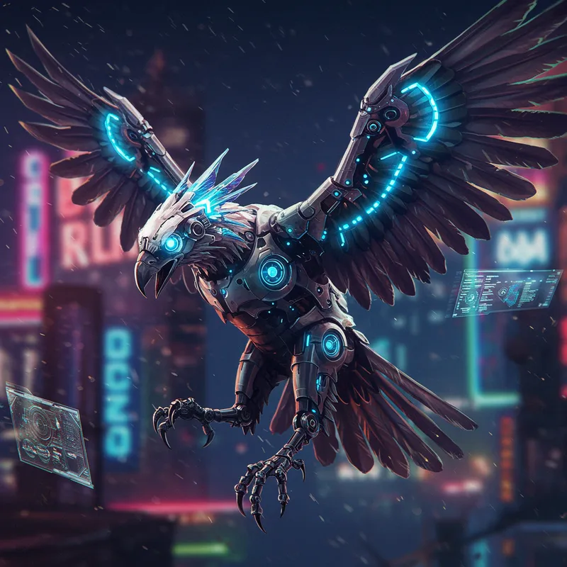 Cybernetic Thunderbird: A Futuristic Marvel