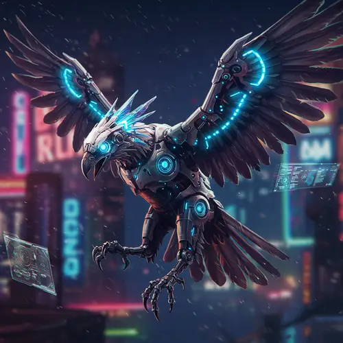 Cybernetic Thunderbird: A Futuristic Marvel
