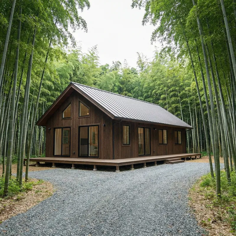 Modern American Villa Design in Bamboo Forest