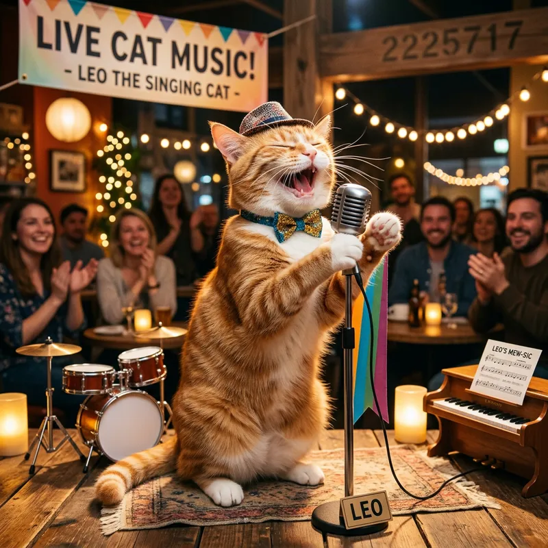 Singing Cat: A Feline Star
