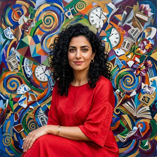 Abstract Realism: A Portrait of a Middle-Eastern Woman