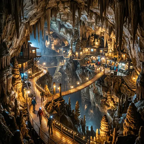 Explore Stunning Cave Pathways and Illuminations