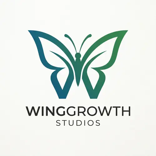 Butterfly Logo Design with 'W' Shape