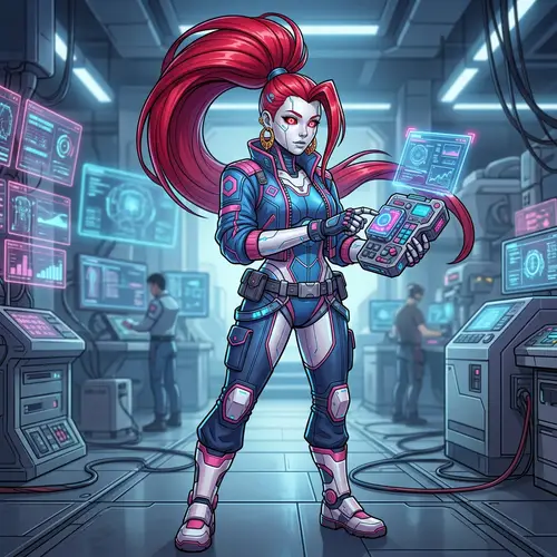 Android 21: Unique Android Character in Pink and Blue