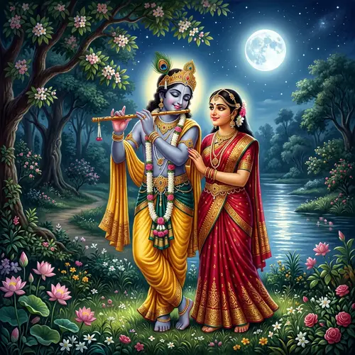 Radha and Krishna: Divine Figures of Indian Mythology