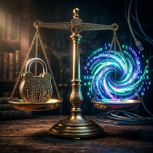 Cybersecurity Art: Balance of Security and Threat