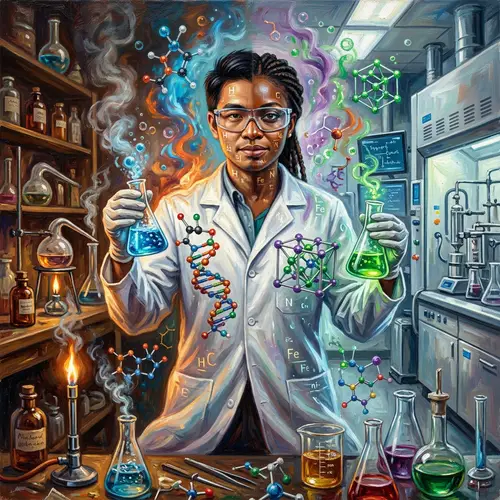 Personification of Chemistry: An Artistic Exploration