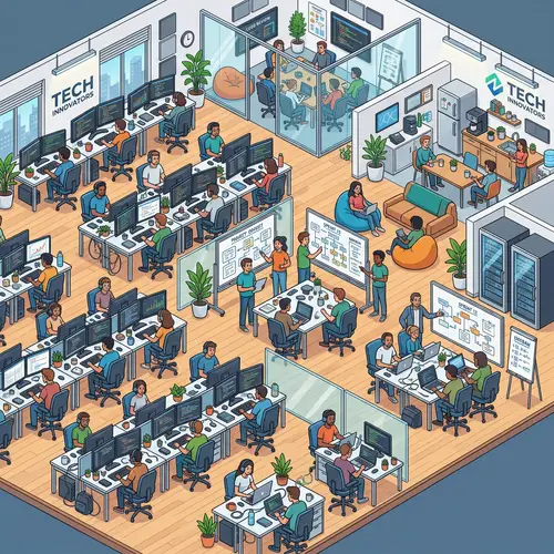 Isometric Office Design for Developers