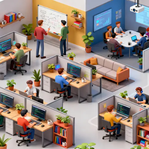 Isometric Office Design for Developers