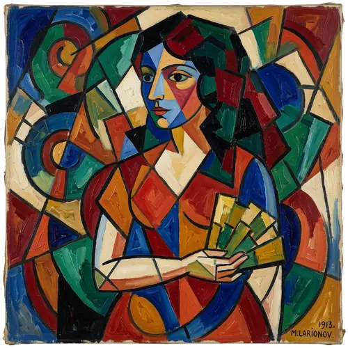 Abstract Woman in Avant-Garde Style | Oil on Canvas Artwork