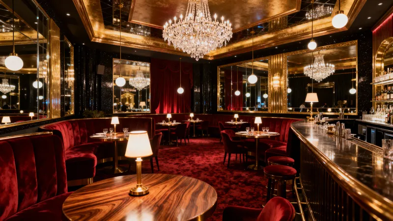 Stunning Hollywood Glam Restaurant Interior Design
