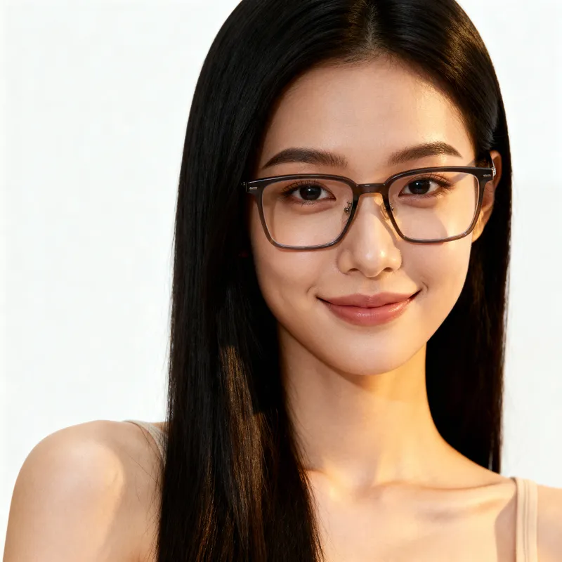 Pretty 24-Year-Old Asian Girl with Glasses