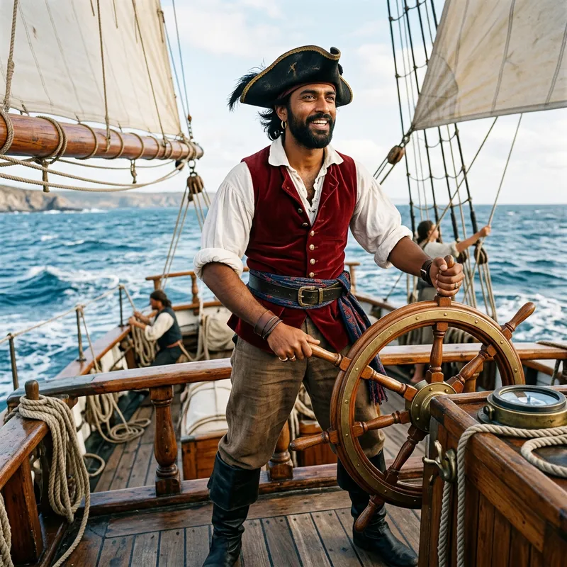 Pirate Costume for South Asian Man