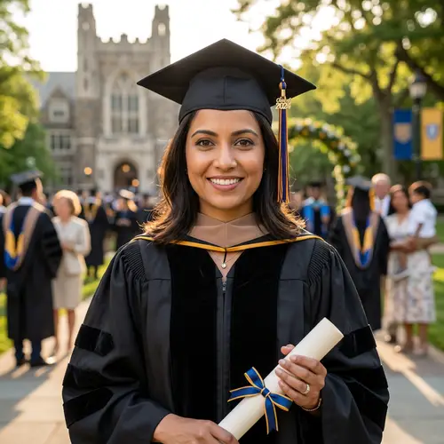 Cap and Gown Graduation Photo Ideas