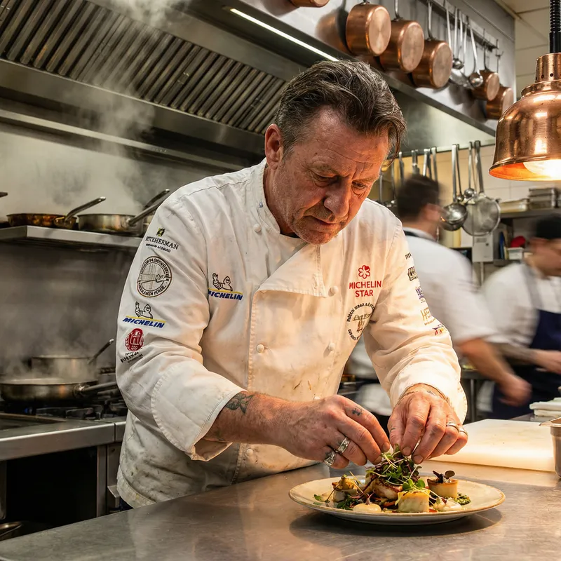 Hyper-Realistic Portrait of a Professional Chef