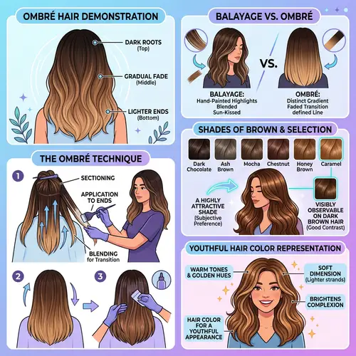 Ombré vs. Balayage: Shades of Brown Hair Color Techniques
